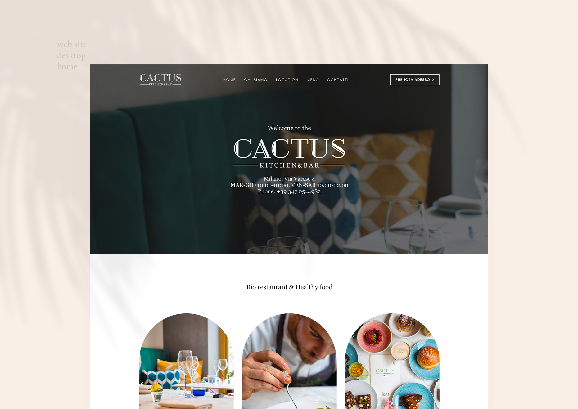 Cactus kitchen and Bar desktop