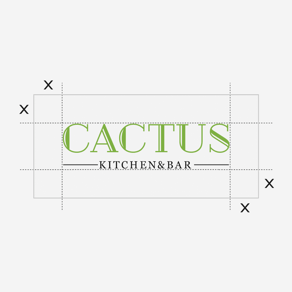 Cactus kitchen and Bar logo desing